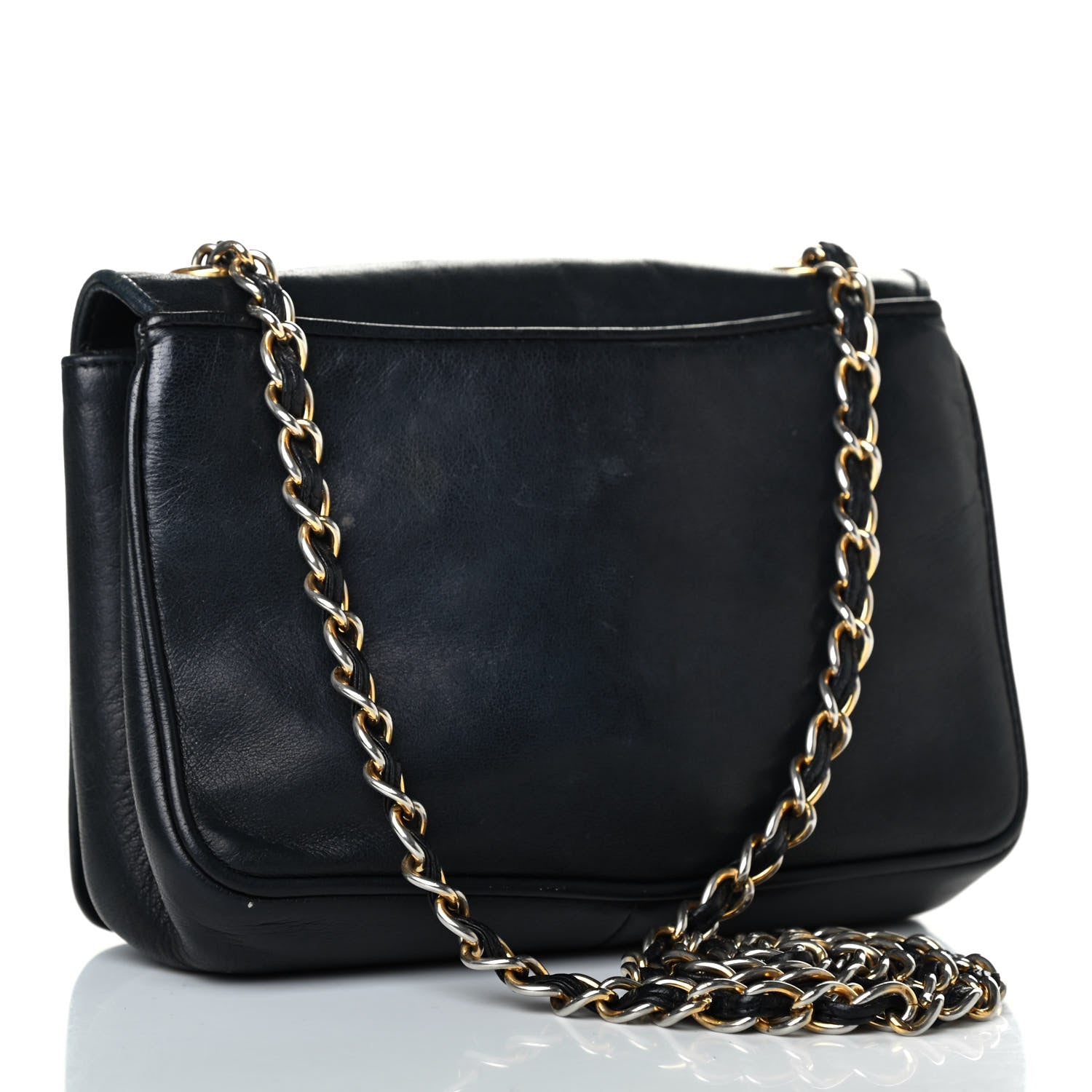 Chanel Lambskin CC Shoulder Flap Bag Black 2 of 4
