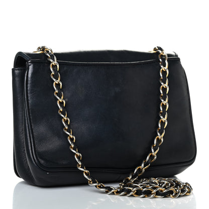 Chanel Lambskin CC Shoulder Flap Bag Black 2 of 4