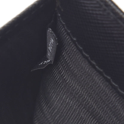 Prada Saffiano Tri-Fold Compact Wallet Black 9 of 10