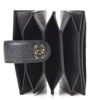Chanel Iridescent Caviar Quilted Gusseted Card Holder Black 5 of 8