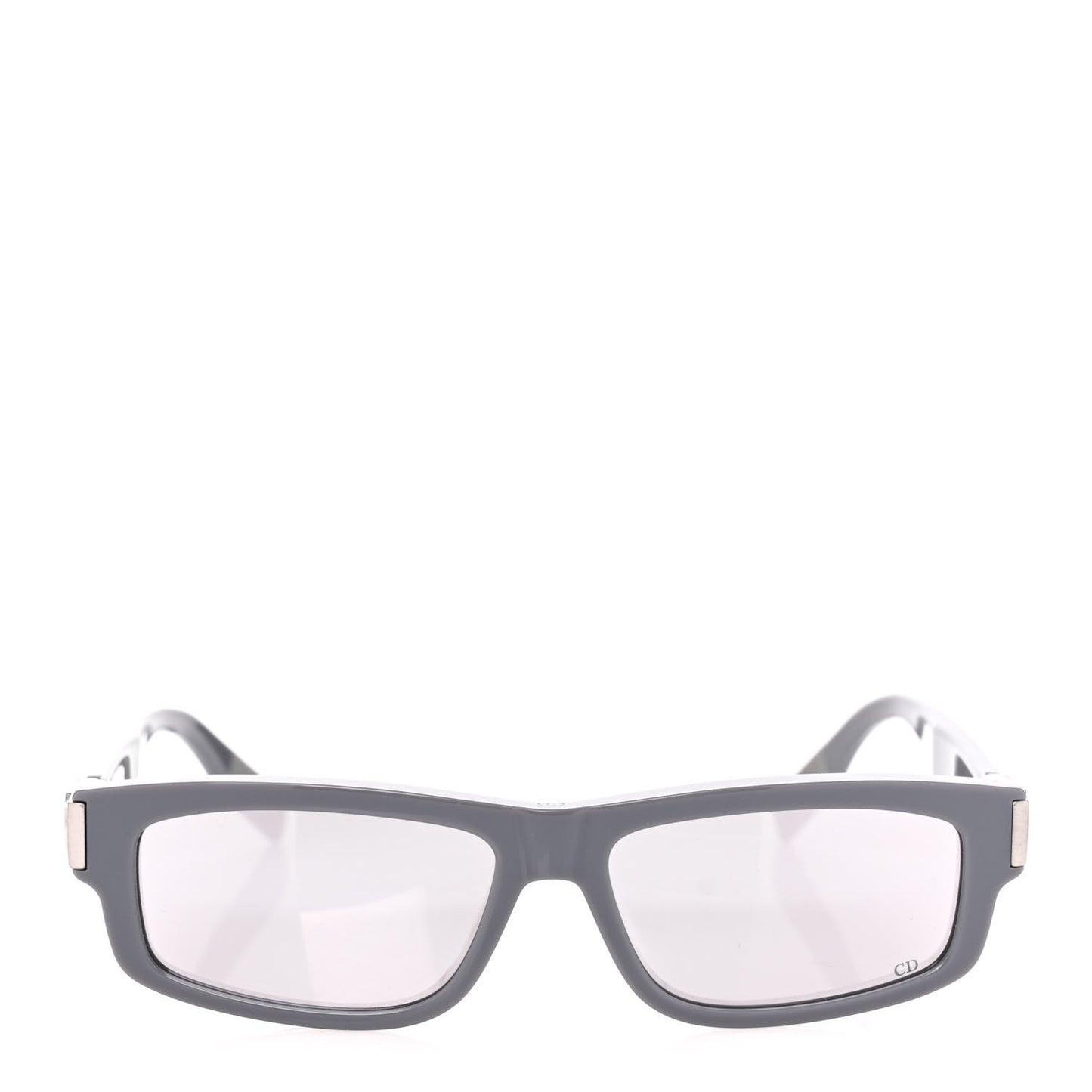 Acetate Rectangular CD Icon S2I Sunglasses Grey Smoke Mirror