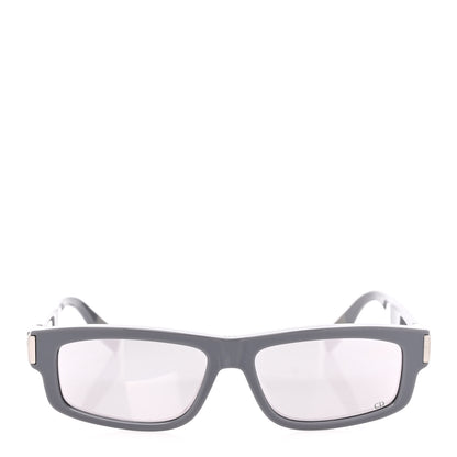 Christian Dior Acetate Rectangular CD Icon S2I Sunglasses Grey Smoke Mirror 2 of 8