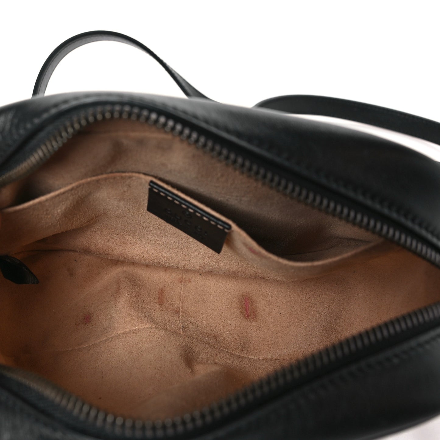 Calfskin Matelasse Mini GG Marmont Chain Shoulder Bag Black