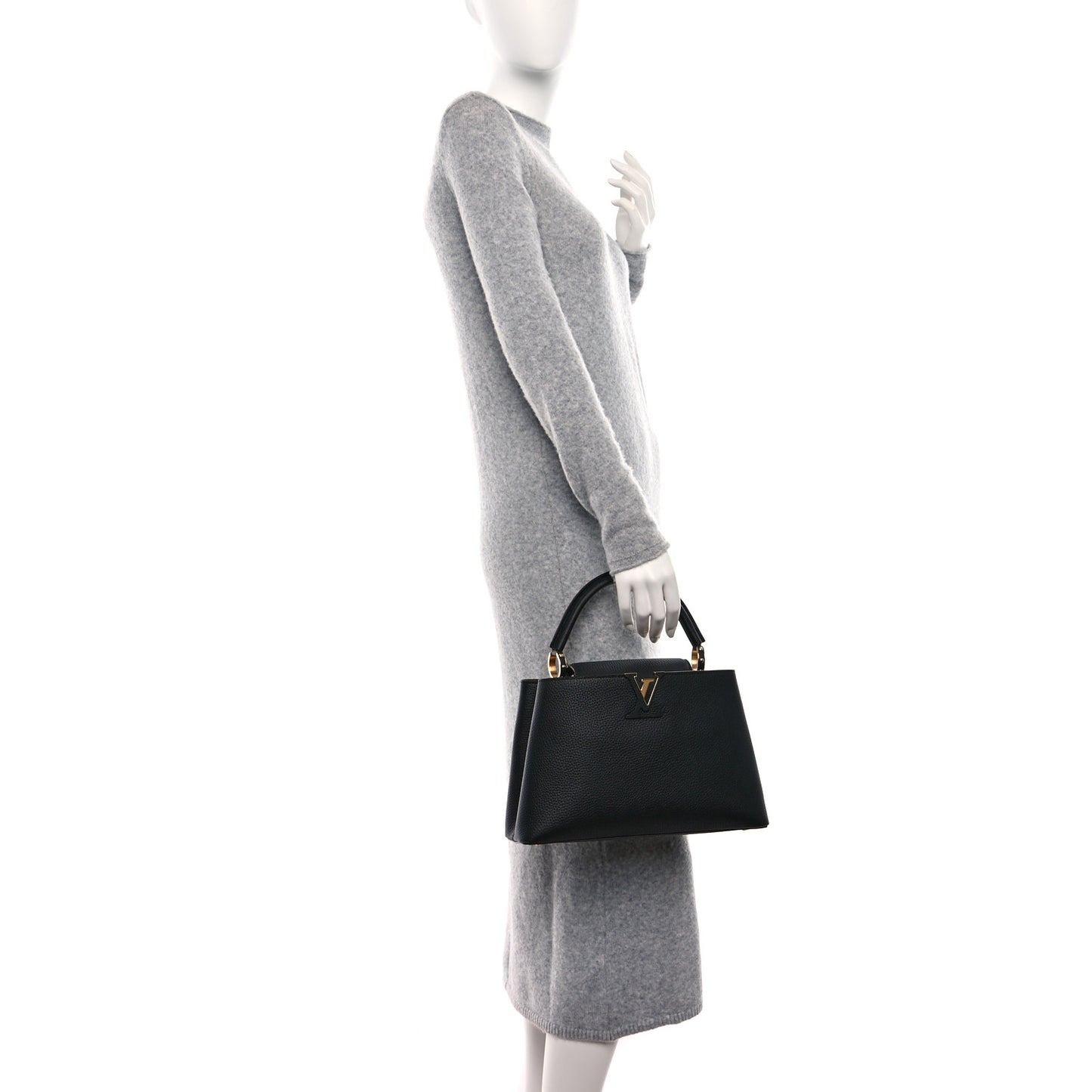 Taurillon Capucines PM Black