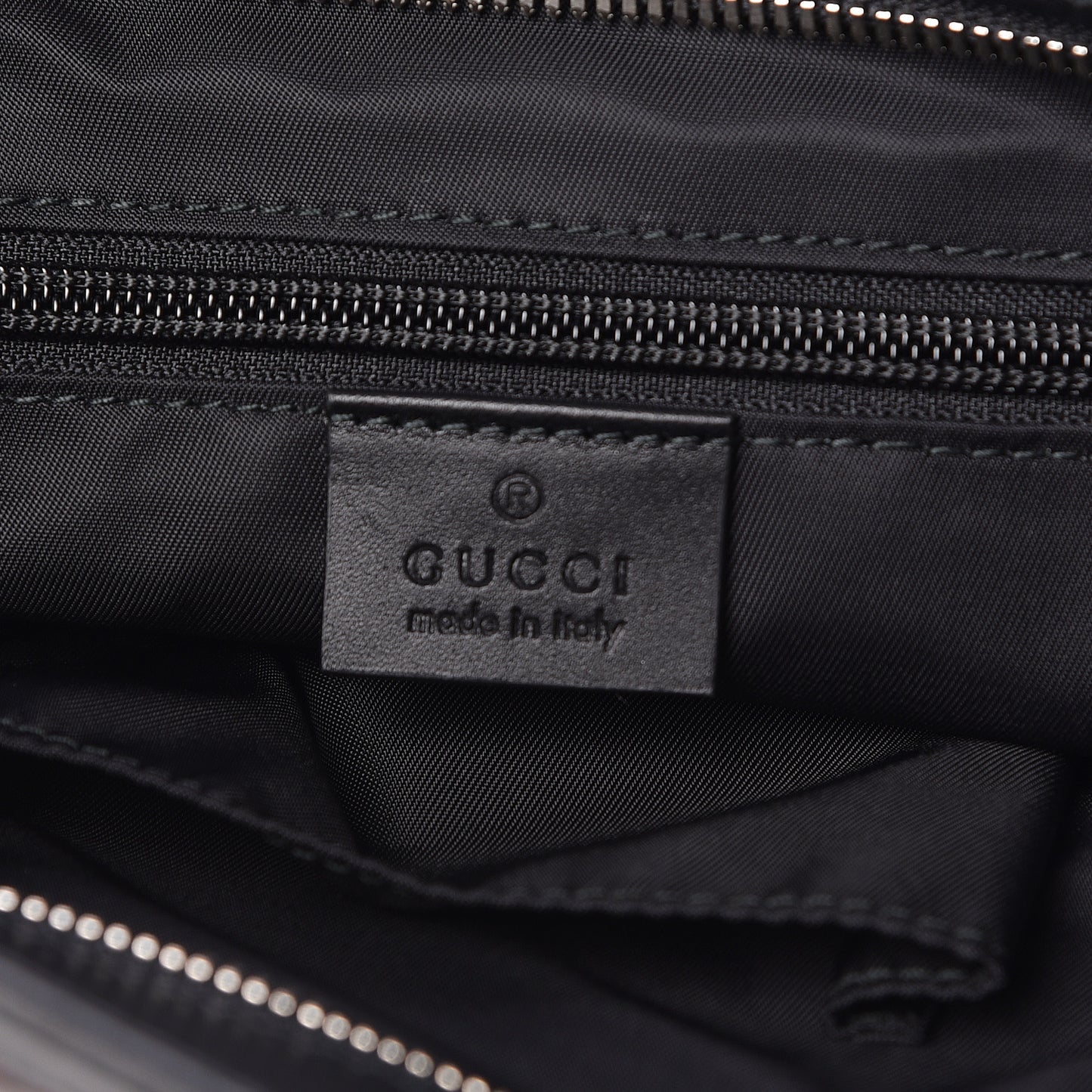 Techno Canvas Web Vertical Tote Black