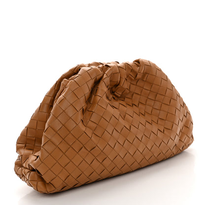 Bottega Veneta Nappa Maxi Intrecciato The Pouch Oversized Clutch Caramel 3 of 10