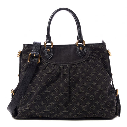 Louis Vuitton Denim Neo Cabby MM Black 1 of 8