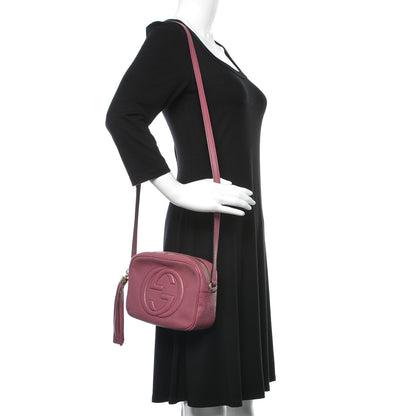 Gucci Pebbled Calfskin Small Soho Disco Bag Peonia Flower 2 of 13
