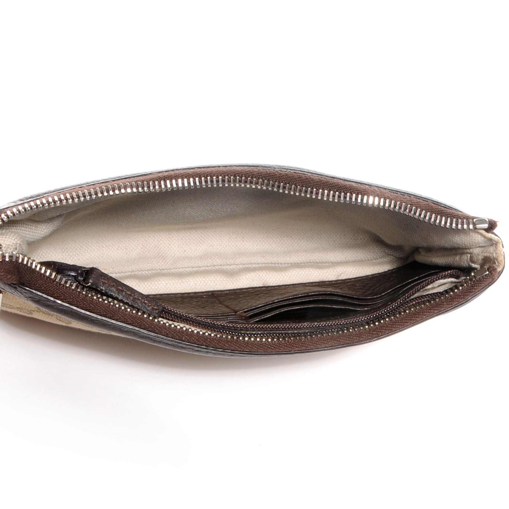 Gucci Monogram Horsebit Wristlet Brown 6 of 8