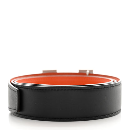 Hermes Swift Epsom 24mm Mini Constance H Belt 85 34 Black Orange 2 of 5