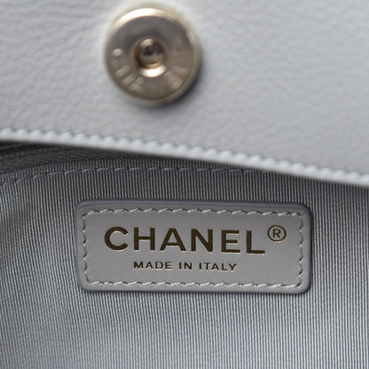 Chanel Bullskin Stitched Small Shopping Bag Grey 8 of 10