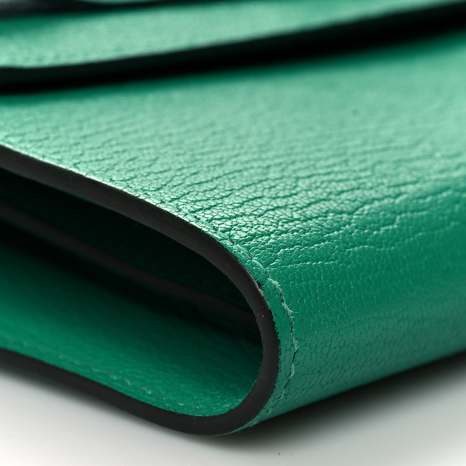 Hermes Chevre Mysore Kelly To Go Wallet Vert Vertigo 7 of 9