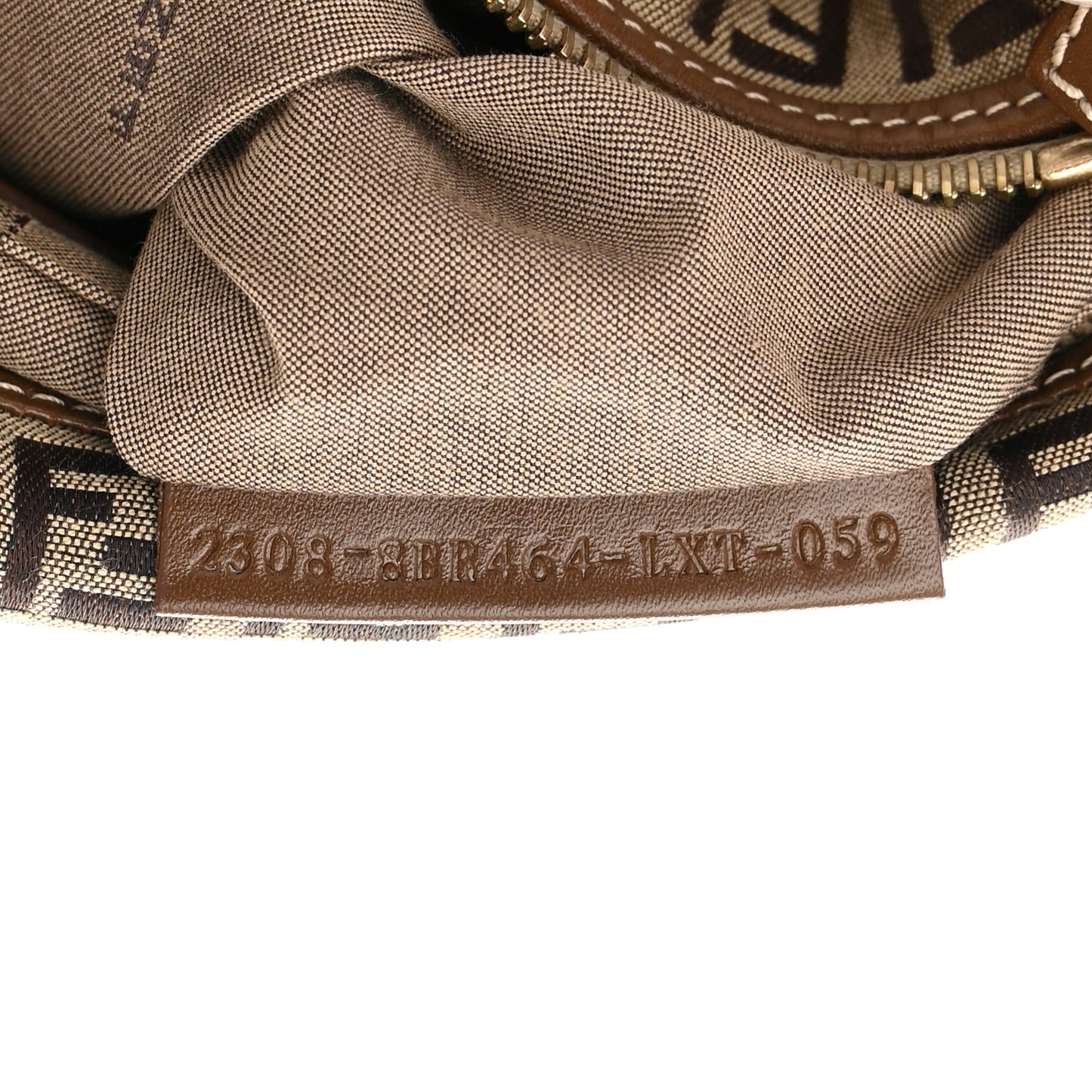 Zucchino Cuoio Small Chef Pocket Shoulder Bag Mogano Panna Fango