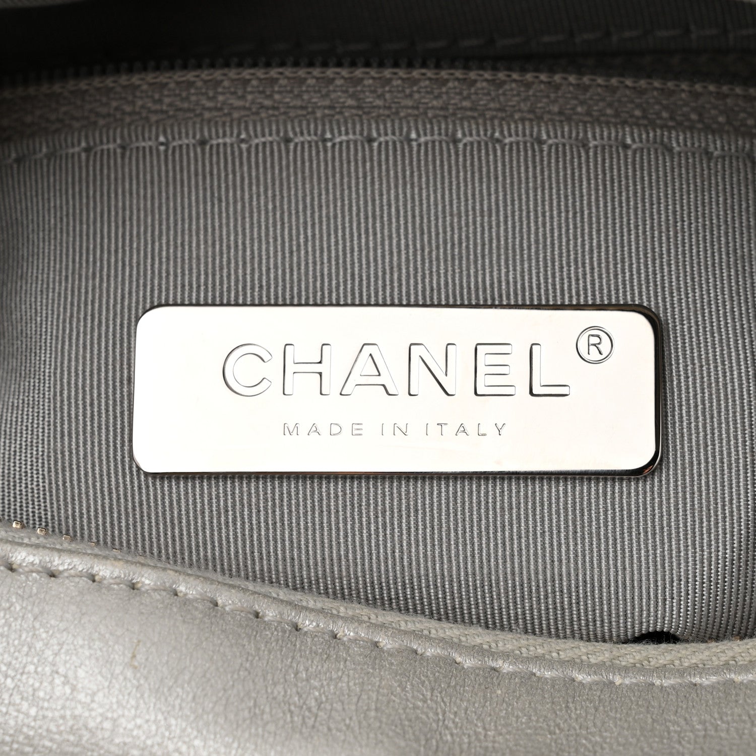 Chanel Metallic Aged Calfskin Quilted Small Gabrielle Hobo Light Silver 6 of 11