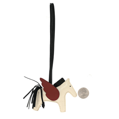 Hermes Milo Lambskin Grigri Rodeo Pegase Horse Bag Charm PM Nata Rouge H Black Nata Rouge H Black 2 of 6