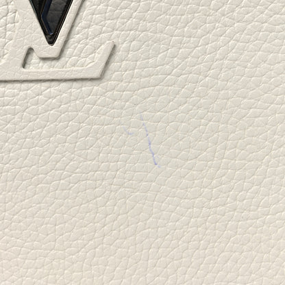 Louis Vuitton Taurillon Capucines BB White Blue 10 of 11