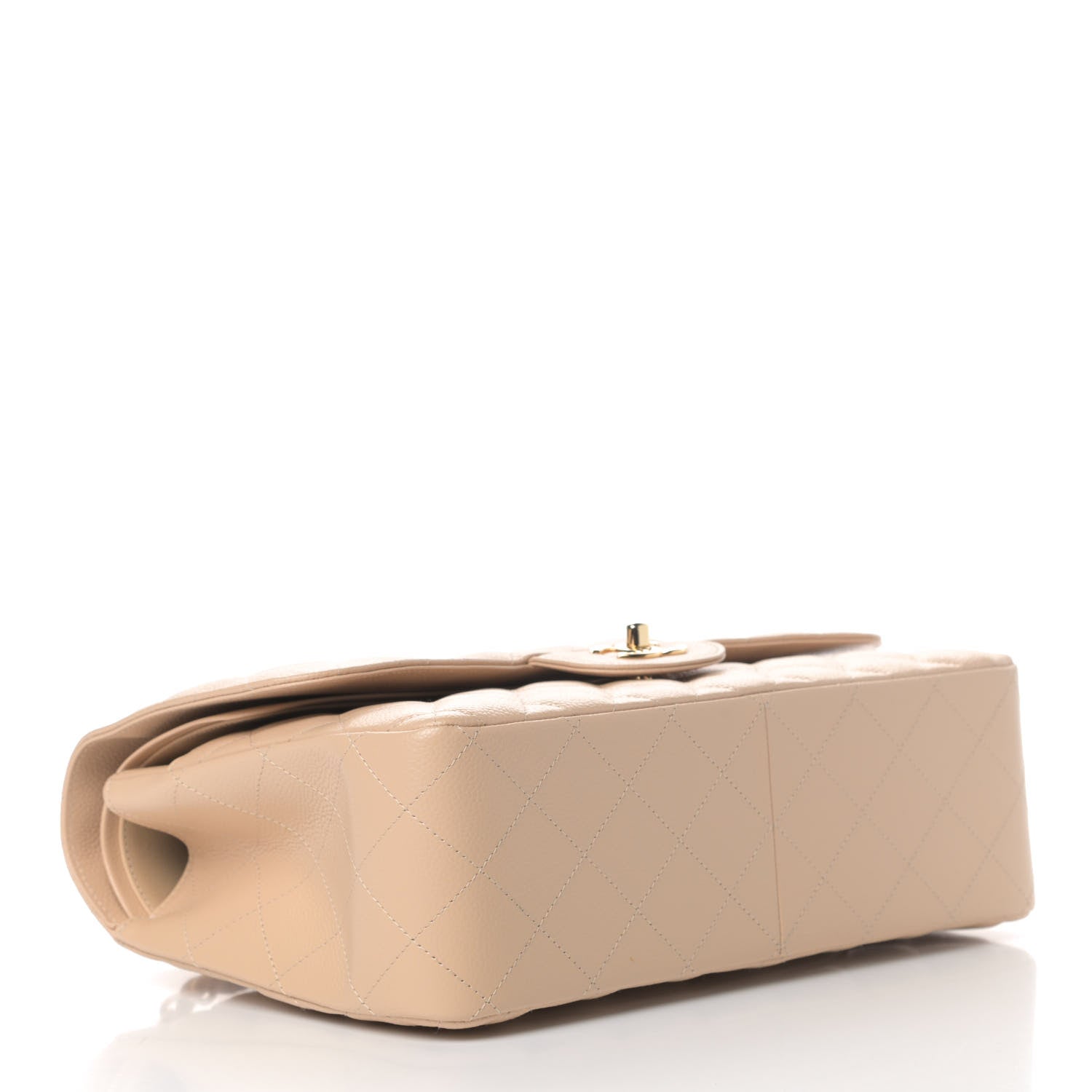 Chanel Caviar Quilted Jumbo Double Flap Beige Clair 3 of 4