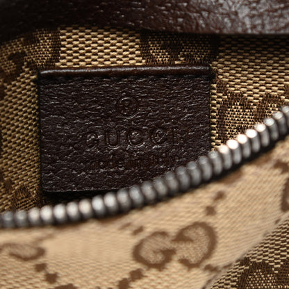 Gucci GG Monogram Double Pocket Belt Bag Dark Brown 8 of 12