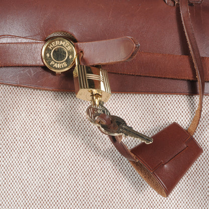 Hermes Toile Herbag PM 30 Brown 10 of 17