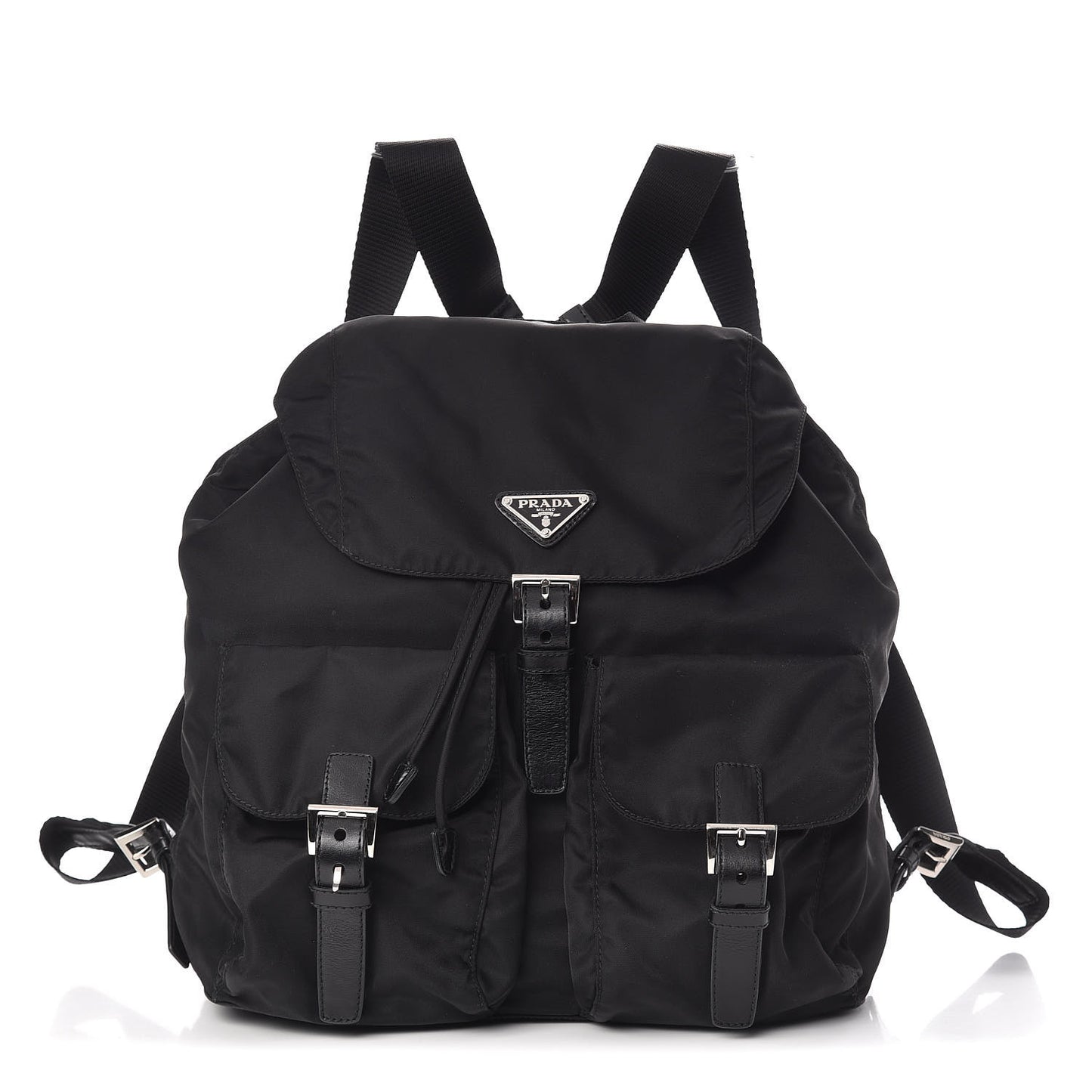 Nylon Vela Medium Backpack Black