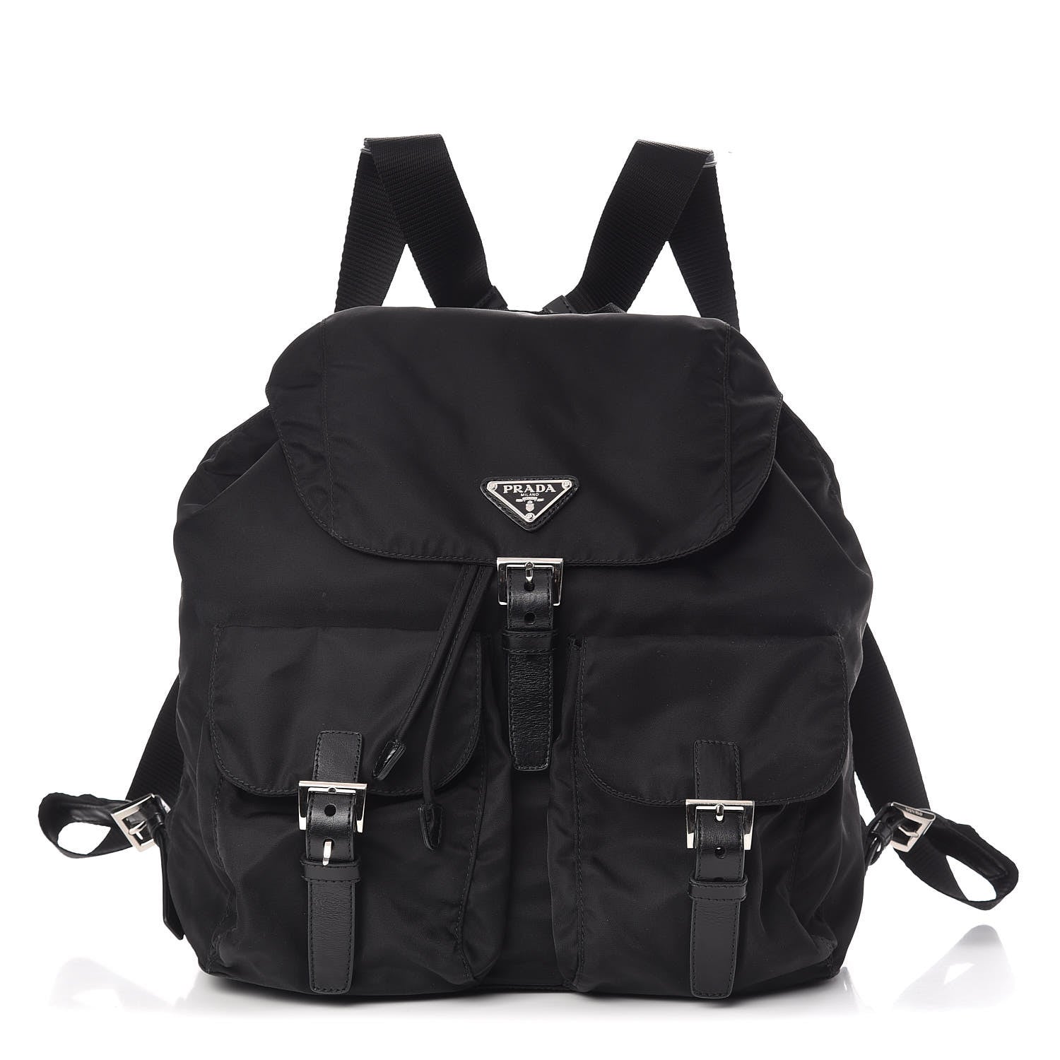 Prada Nylon Vela Medium Backpack Black 1 of 9