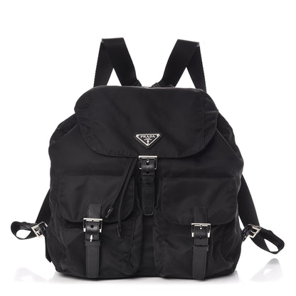 Prada Nylon Vela Medium Backpack Black 1 of 9
