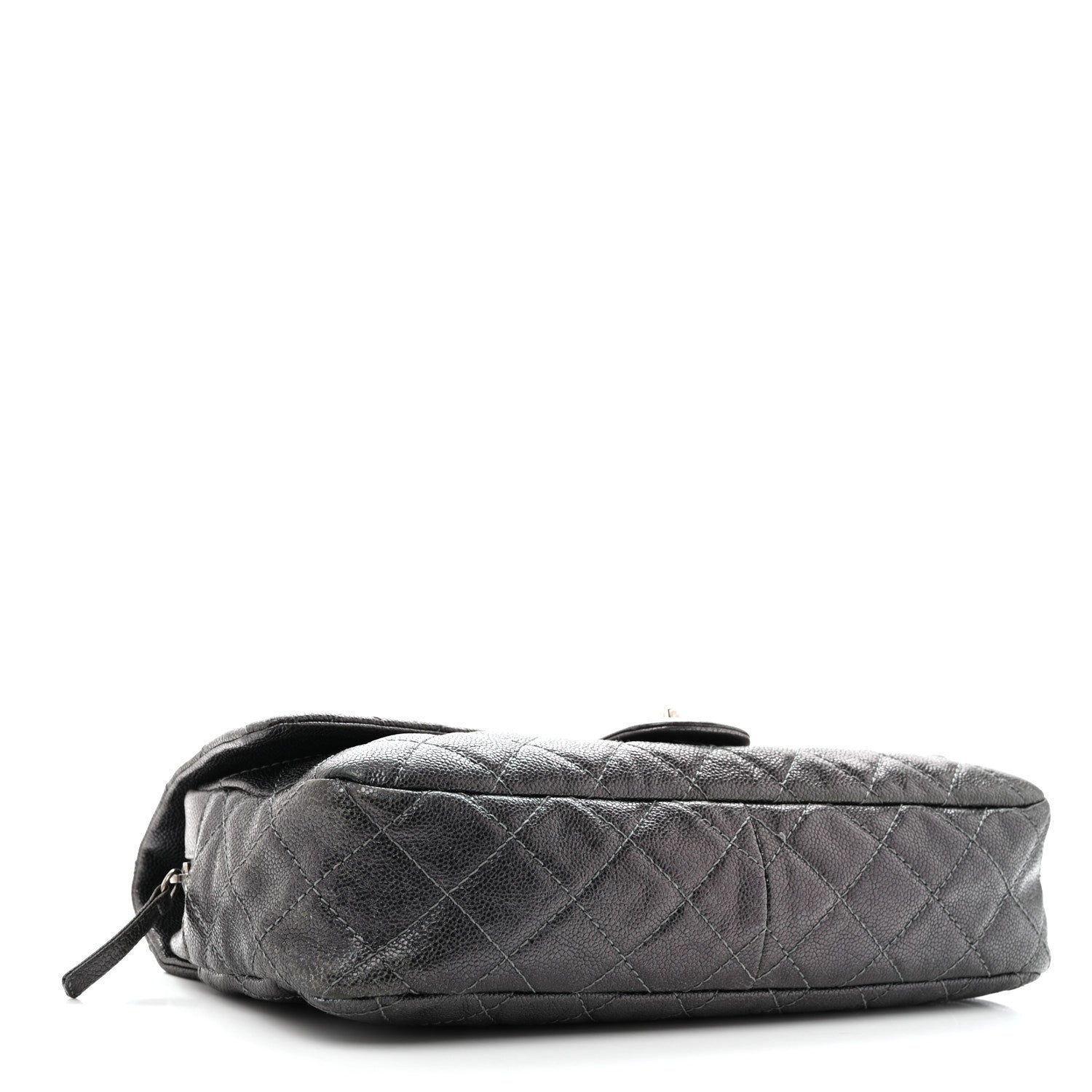 Chanel Iridescent Caviar Quilted Jumbo Easy Flap Silver 3 of 14