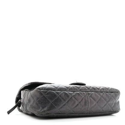Chanel Iridescent Caviar Quilted Jumbo Easy Flap Silver 3 of 14