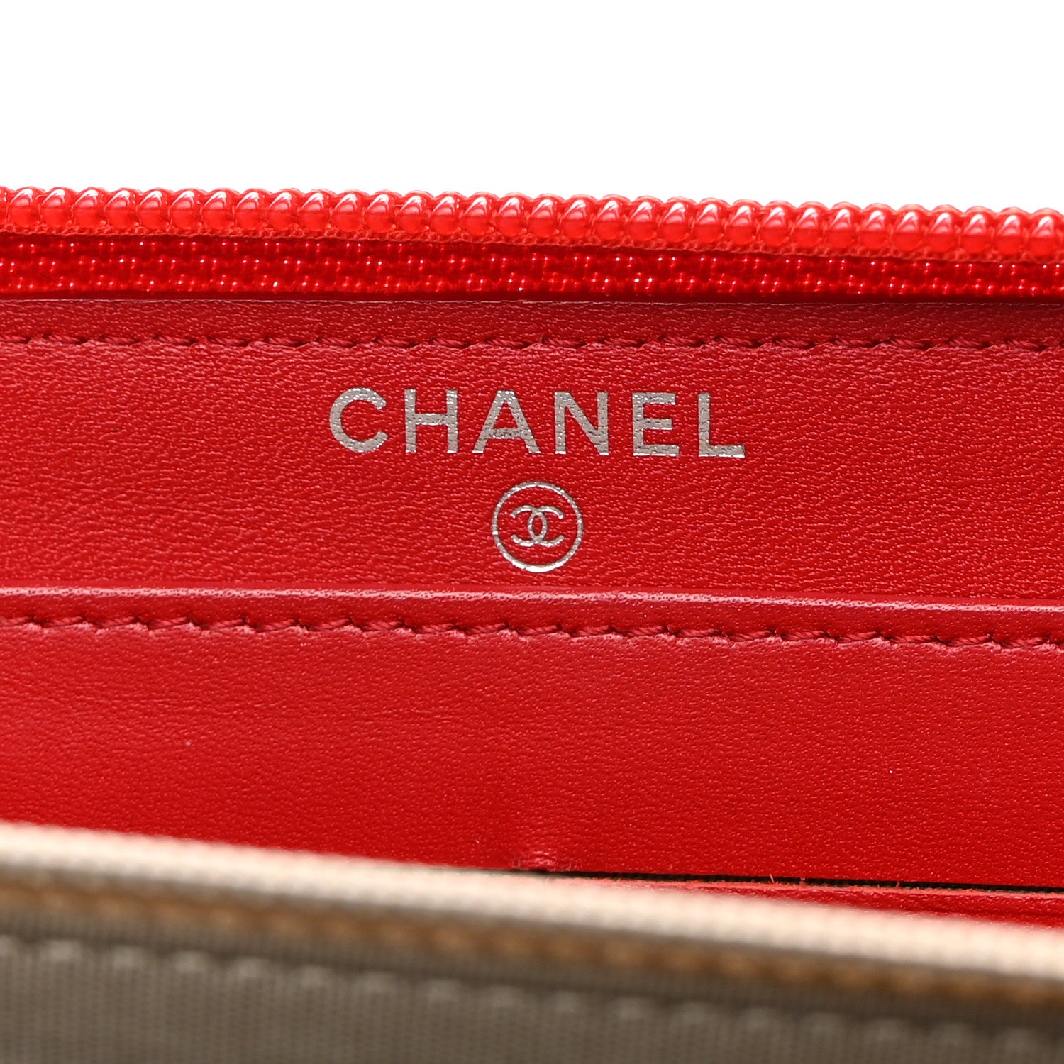 Chanel Caviar Large Timeless CC Zip Around Wallet Red 6 of 9