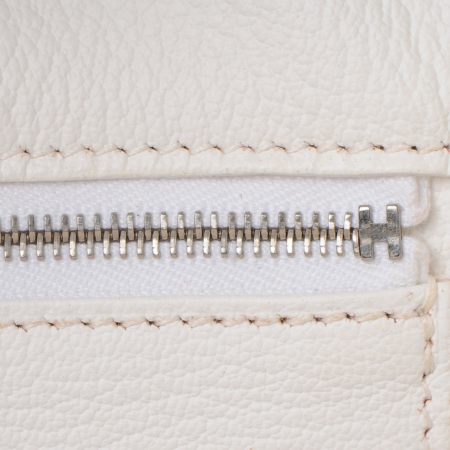 Togo Horseshoe Birkin 35 Sanguine White