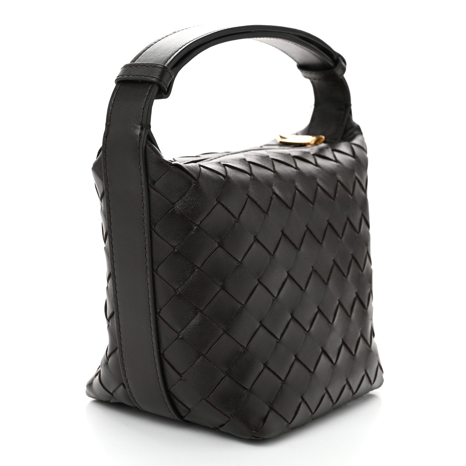 Bottega Veneta Calfskin Nappa Intrecciato Mini Wallace Fondant 3 of 12