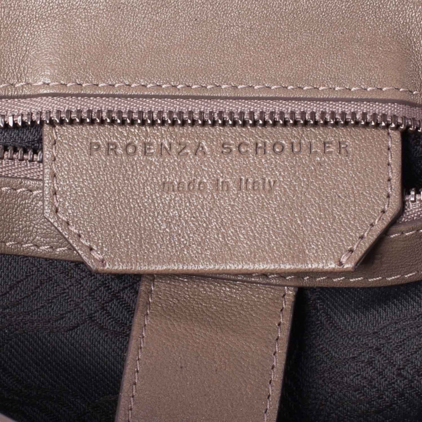 Lambskin PS1 Large Satchel Smoke