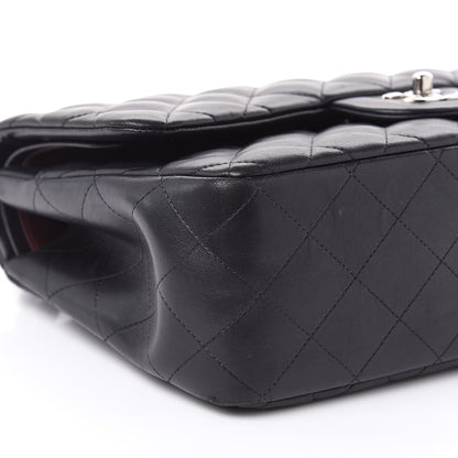 Chanel Lambskin Quilted Jumbo Double Flap Black 8 of 17
