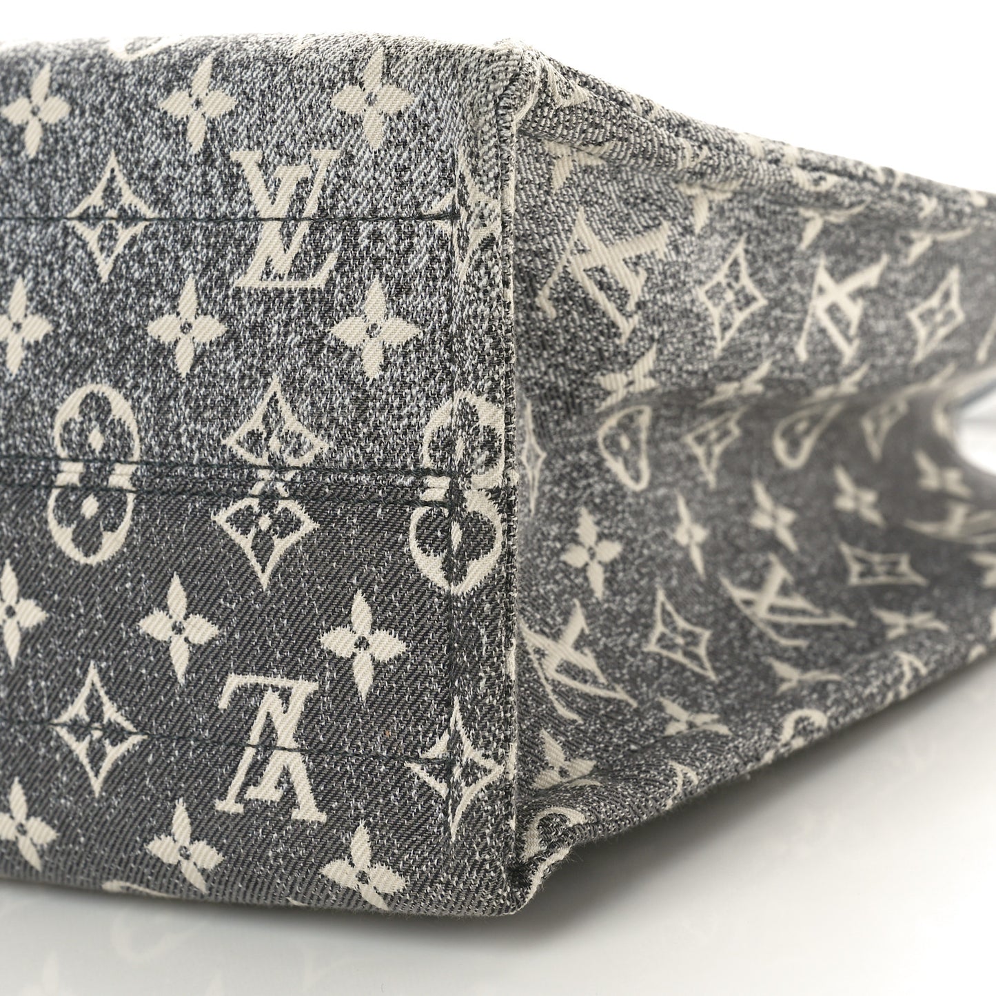 Monogram Jacquard Denim Onthego MM Black