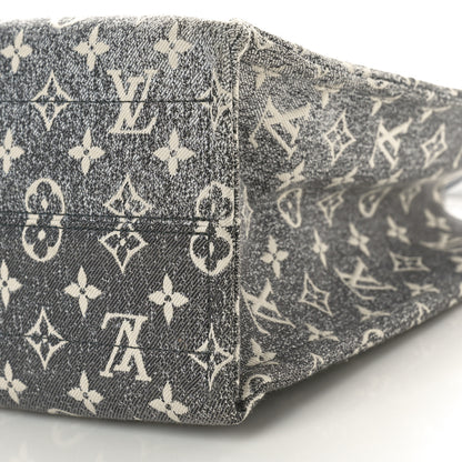 Louis Vuitton Monogram Jacquard Denim Onthego MM Black 9 of 9