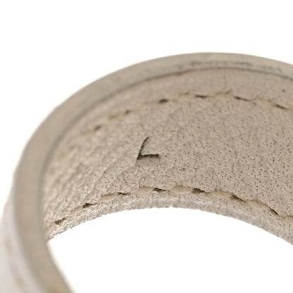 Hermes Epsom Collier De Chien CDC Ring L White 5 of 5