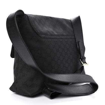 Gucci Nylon Monogram Messenger Bag Black 4 of 12