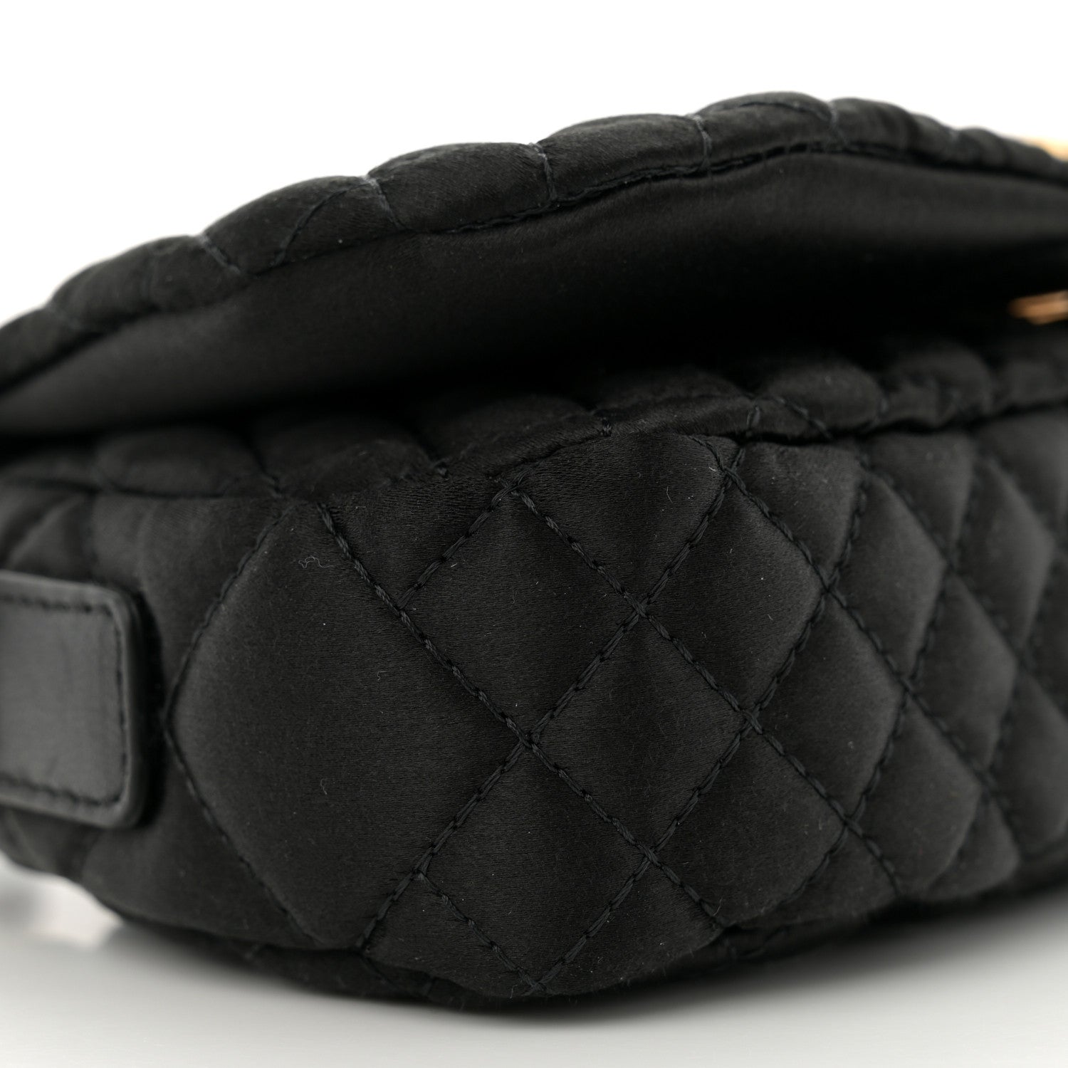 Versace Satin Crystal Quilted Mini Greca Goddess Shoulder Bag Black 8 of 10