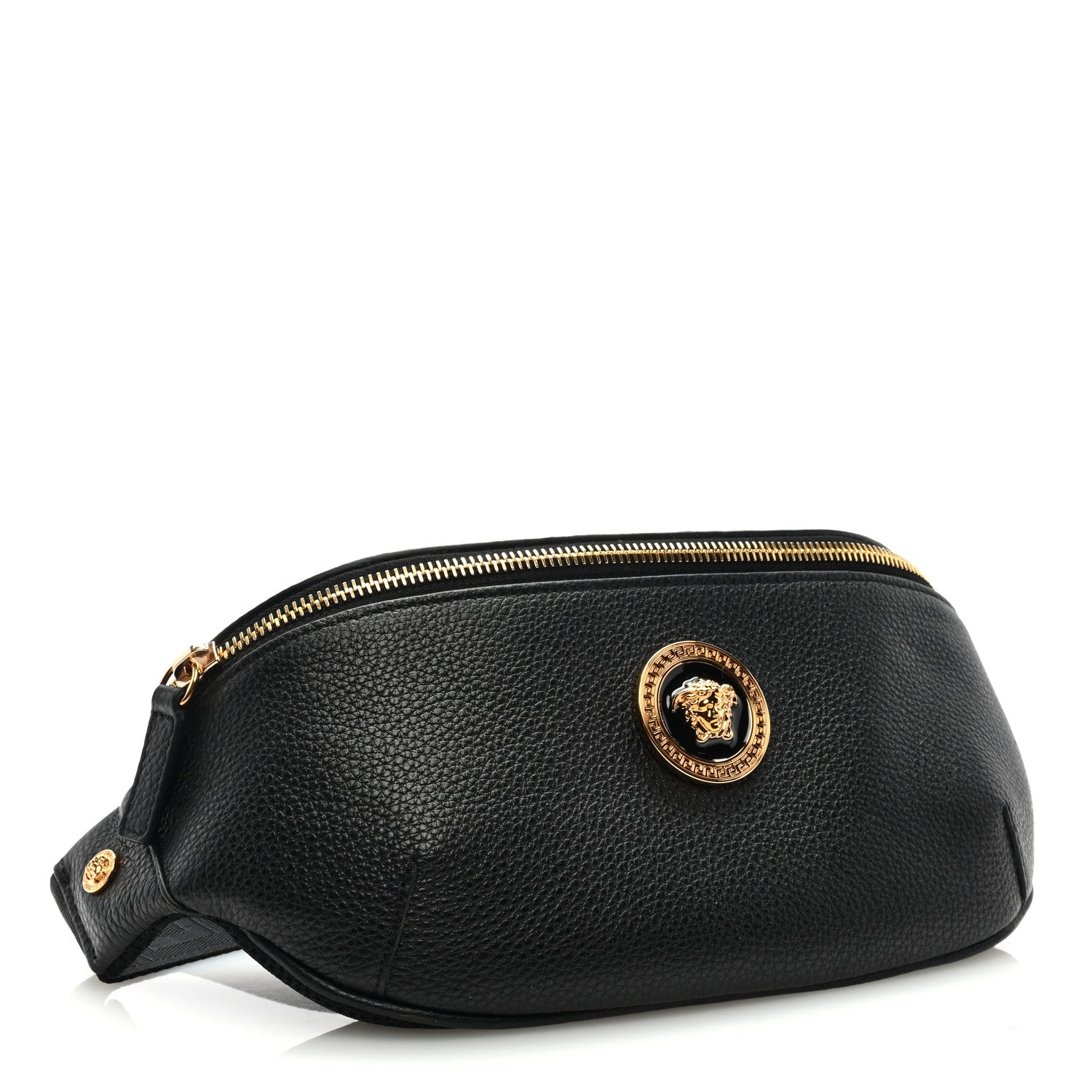 Versace Grained Calfskin Vanitas Medea Belt Bag Black 4 of 8