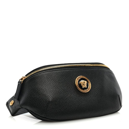 Versace Grained Calfskin Vanitas Medea Belt Bag Black 4 of 8