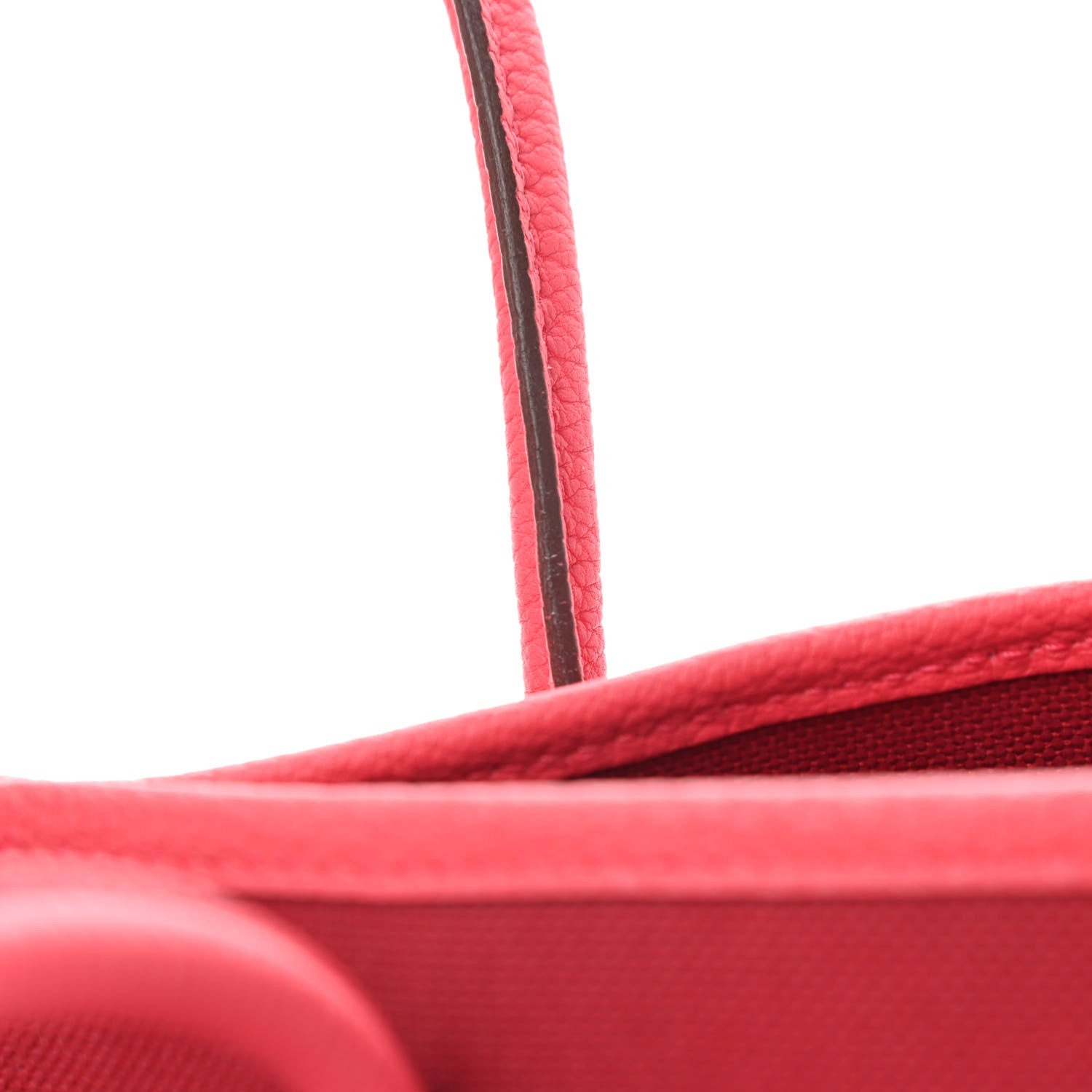 Hermes Toile Militaire Vache Country Garden Party Tote 30 Rouge Grenant Bougainvillea 14 of 17