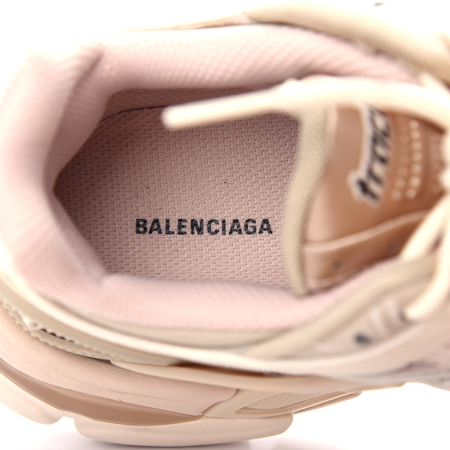 Balenciaga Rubber Mesh Bi-Color Womens Track.2 Open Sneakers 36 Nude 8 of 11