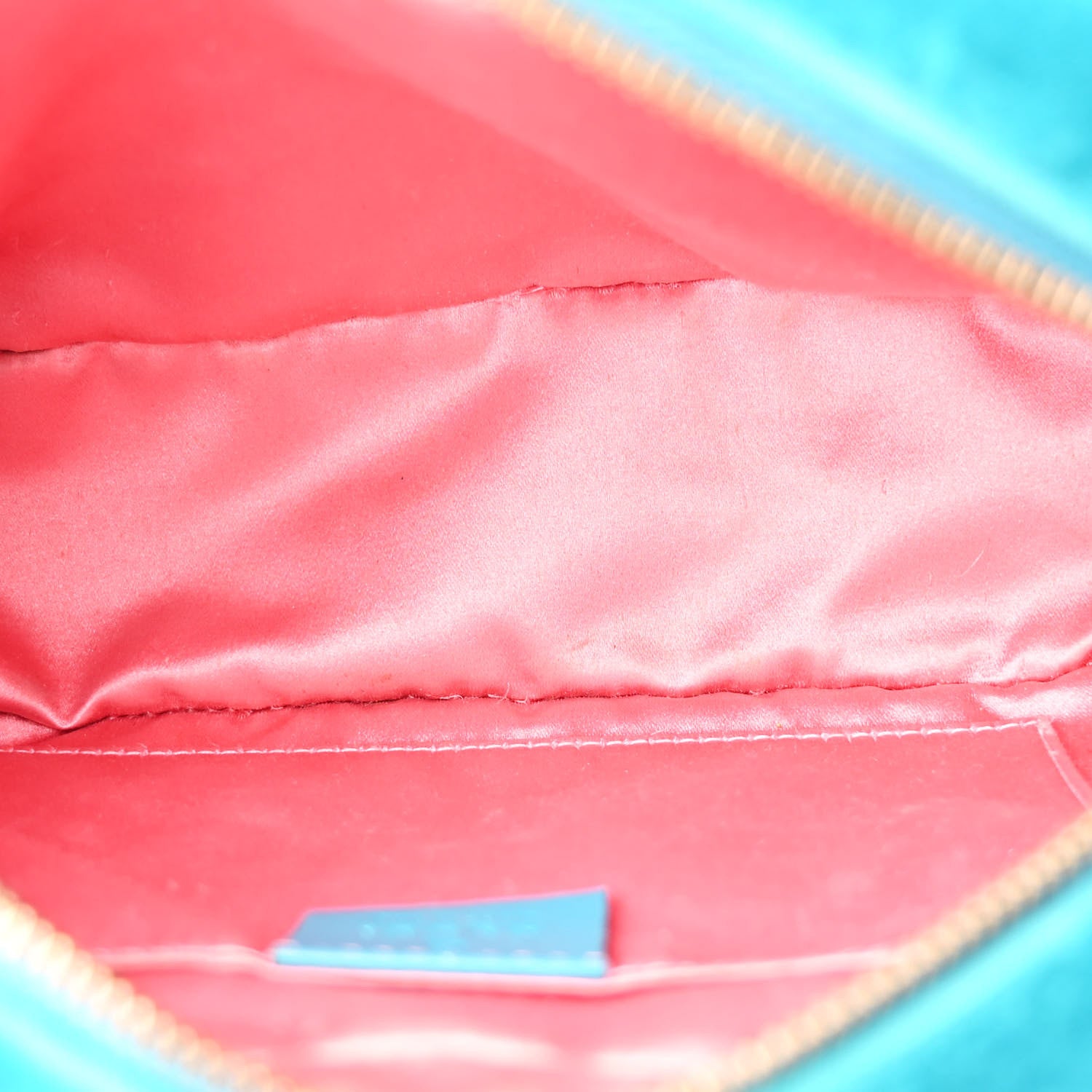 Gucci Velvet Matelasse Small GG Marmont Chain Shoulder Bag Pavone Cyan 5 of 12
