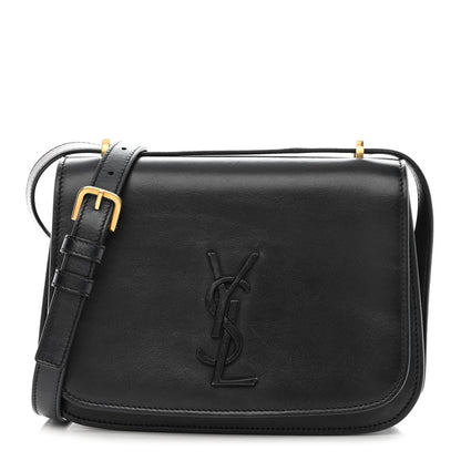 Saint Laurent Smooth Calfskin Small Spontini Saddle Bag Black 1 of 11