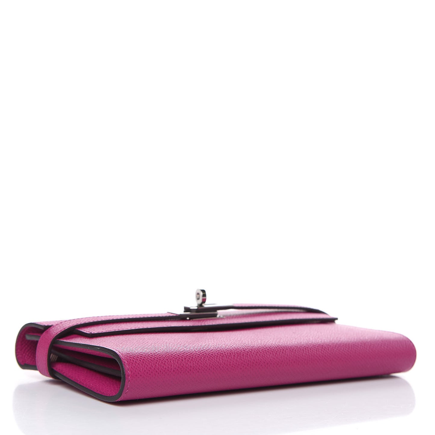 Epsom Kelly Longue Wallet Rose Pourpre