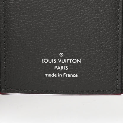 Louis Vuitton Soft Calfskin My Lockme Compact Wallet Lie De Vin Etain Creme 6 of 9