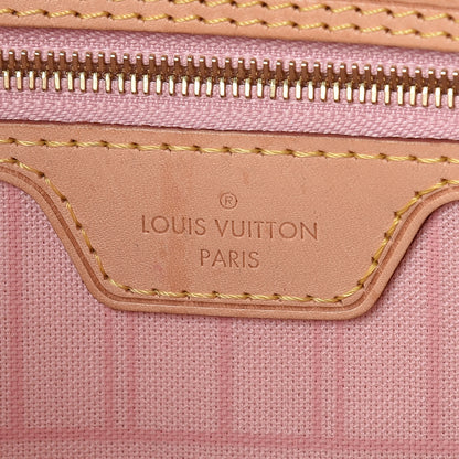 Louis Vuitton Damier Azur Neo Neverfull MM Rose Ballerine 6 of 11