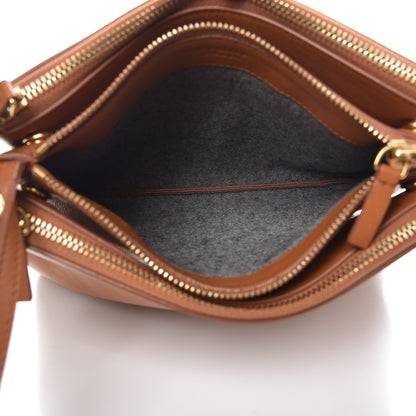 Celine Lambskin Small Trio Crossbody Bag Tan 5 of 10
