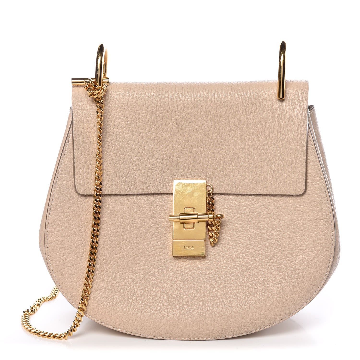 Chloe Grained Lambskin Mini Drew Shoulder Bag Abstract White 1 of 9