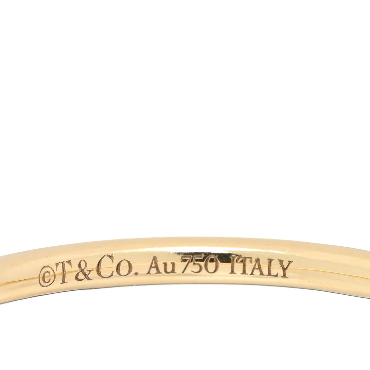 18K Yellow Gold Diamond T Wire Ring 59 8.75